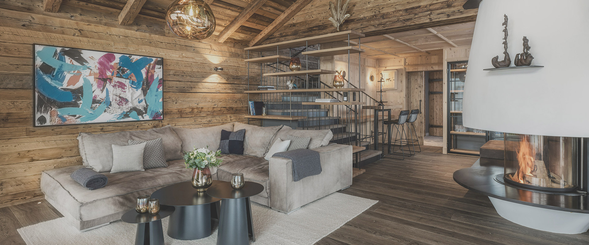 SENHOOG Chalets Winterromantik Skiurlaub Luxus-Chalet Leogang Salzburger Land